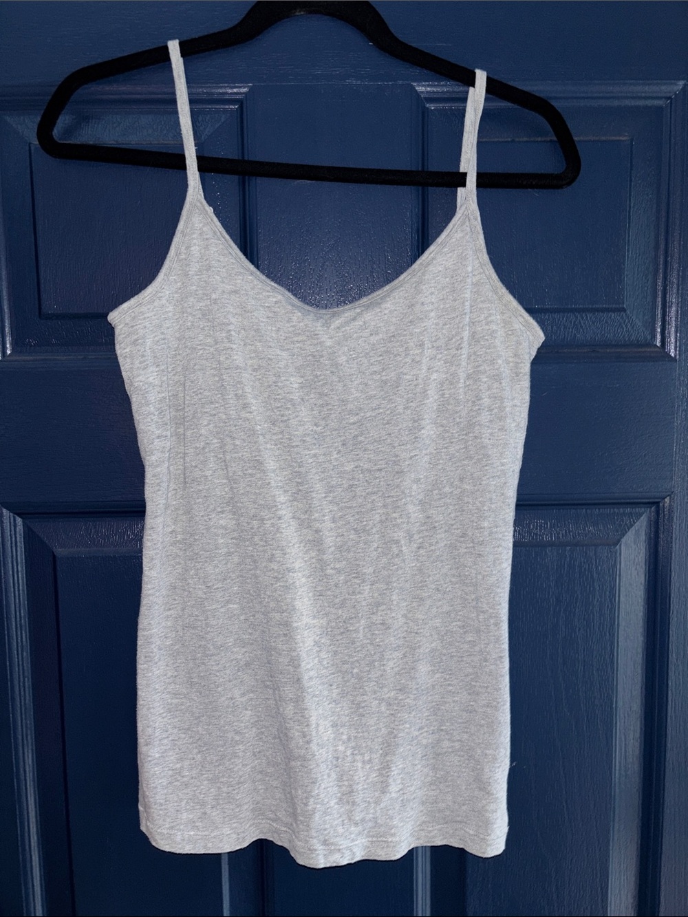 GAP || Vintage Heather Gray Spaghetti Strap Camisole stretch cotton blend tank